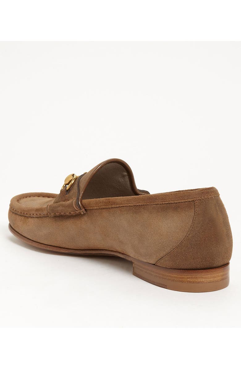 Gucci 'Roos' Suede Bit Loafer, Alternate, color,