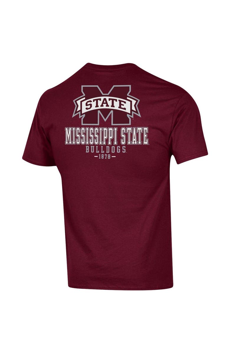 Champion Men's Champion Maroon Mississippi State Bulldogs Stack 2-Hit T-Shirt, Alternate, color, Maroon
