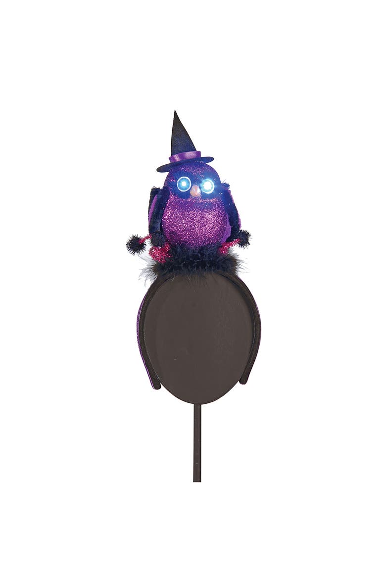 Light-Up LED / Sound Owl Decorative Halloween Costume Headband, Main, color, Purple