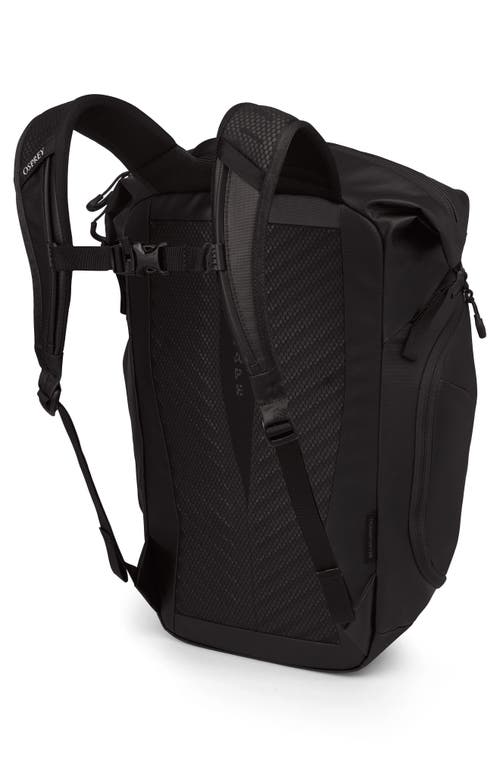 Osprey Transporter 22-liter Zinch Backpack In Raven Black/black