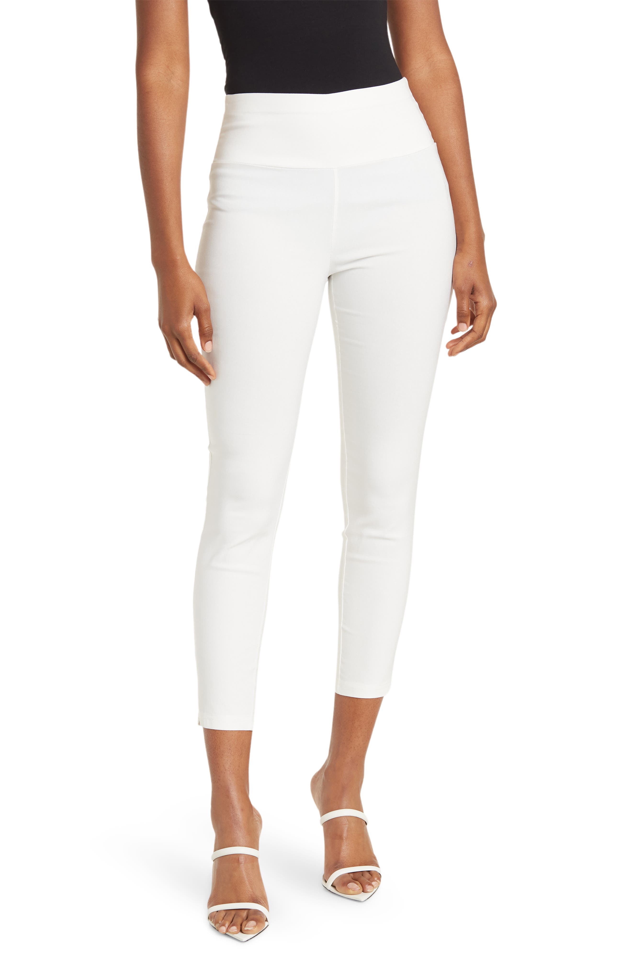 PATRIZIA LUCA High Waist Capri Crop Leggings