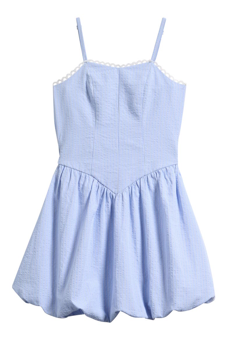 Kids' Smocked Back Seersucker Sundress, Main, color, SKY BLUE