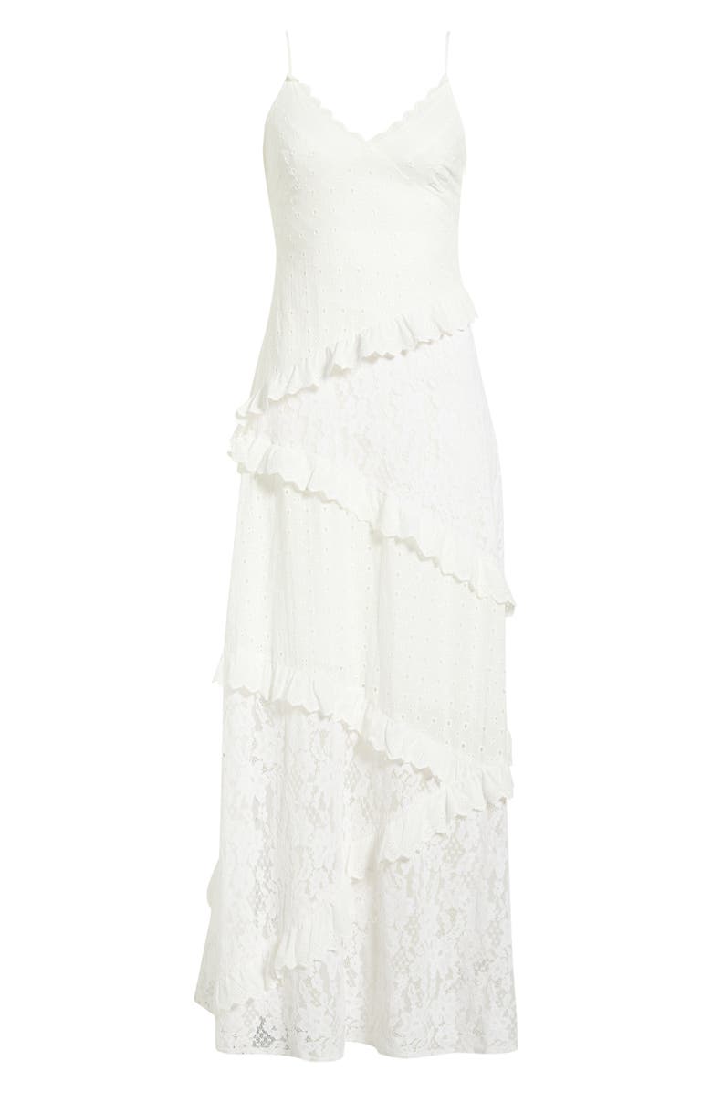 Steve Madden Giah Lace Maxi Slipdress, Main, color, Antique