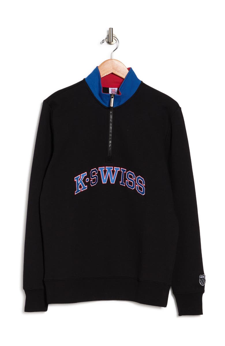 K-Swiss The Zip 1/4 Zip Pullover, Alternate, color, 
