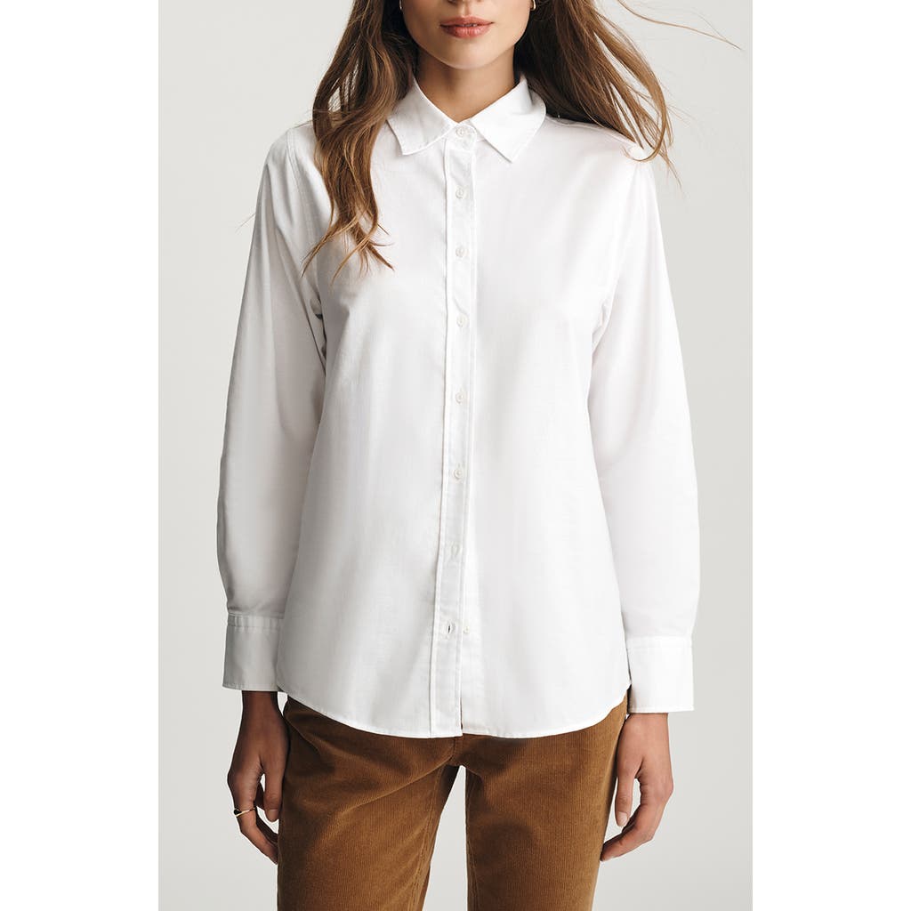 Mavi Jeans Slim Fit Cotton Button-up Shirt In White