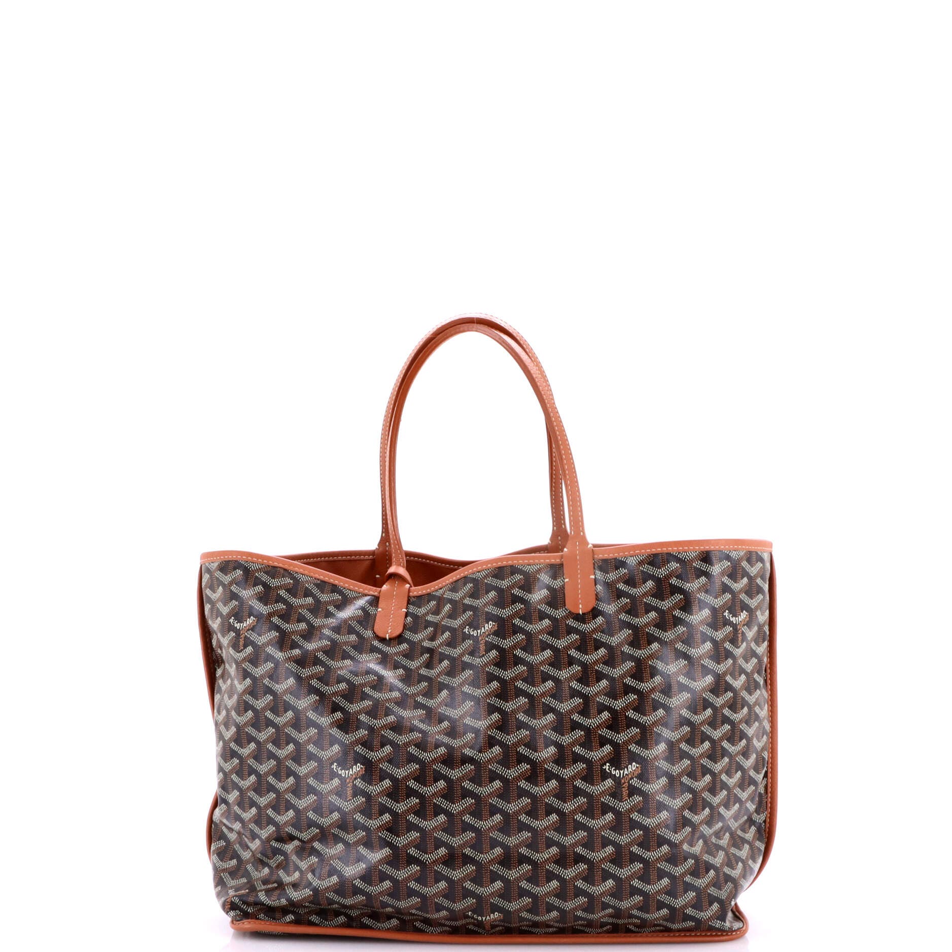 Pre-Owned Goyard Anjou Reversible Tote Coated Canvas PM, Alternate, color, Brown