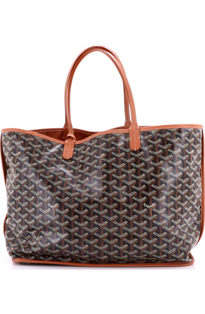 Pre-Owned Goyard Anjou Reversible Tote Coated Canvas PM, Alternate, color, Brown