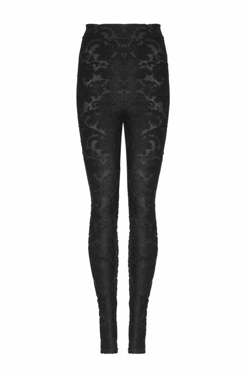 Balmain Women Baroque Crop Top In Black