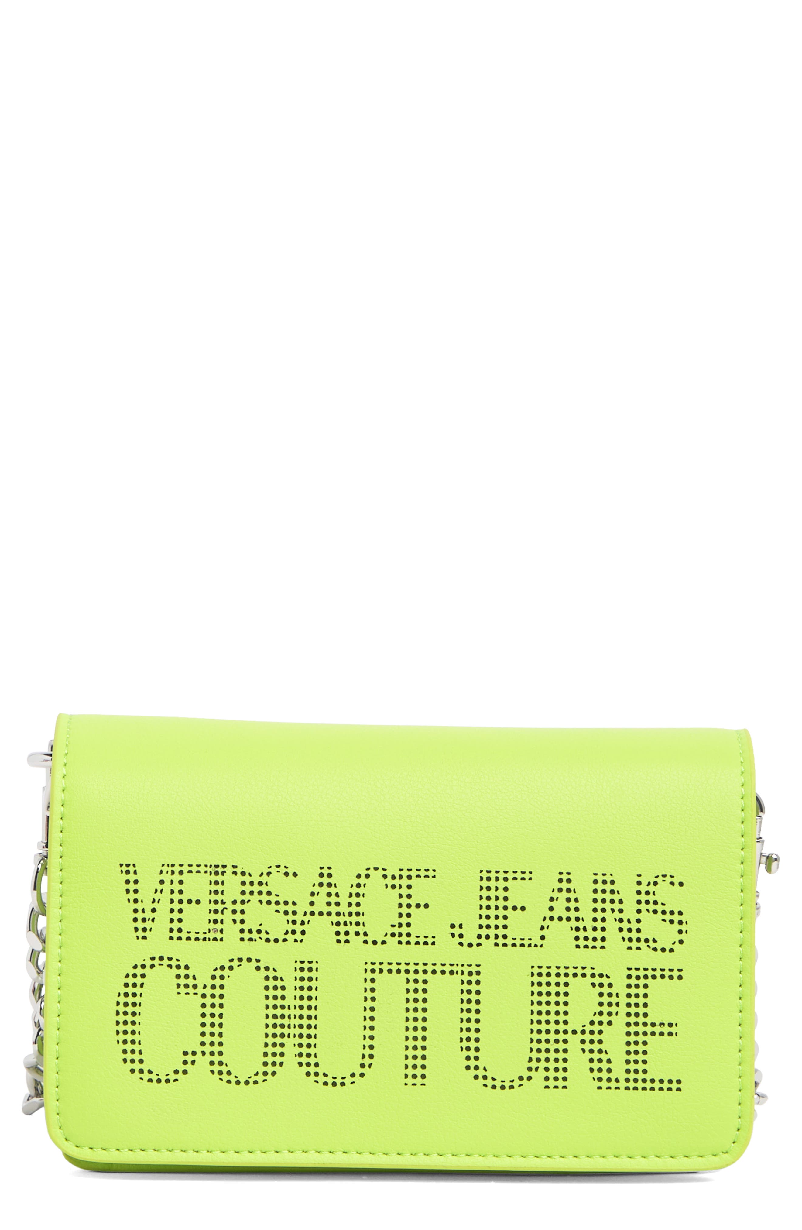 Versace Jeans Chain Strap Crossbody Bag, Main, color, 