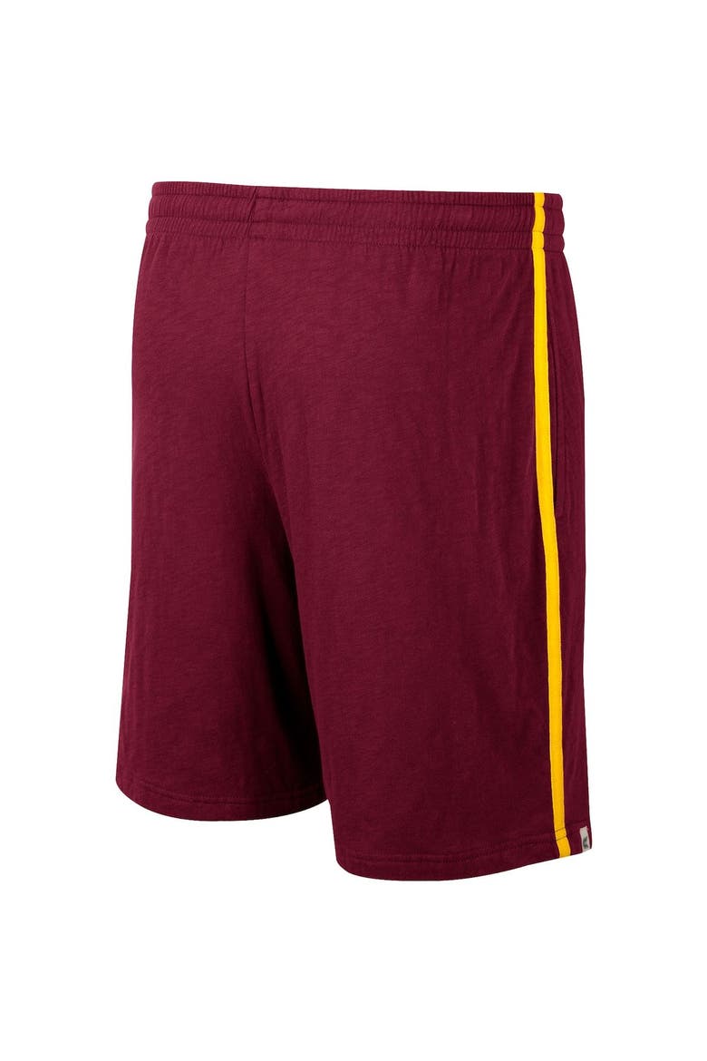 Men's Colosseum Maroon Arizona State Sun Devils Thunder Slub Shorts, Alternate, color, Maroon