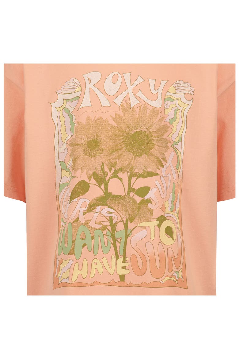 Kids' Sunshine Oversized Graphic Tee, Alternate, color, CORAL PINK