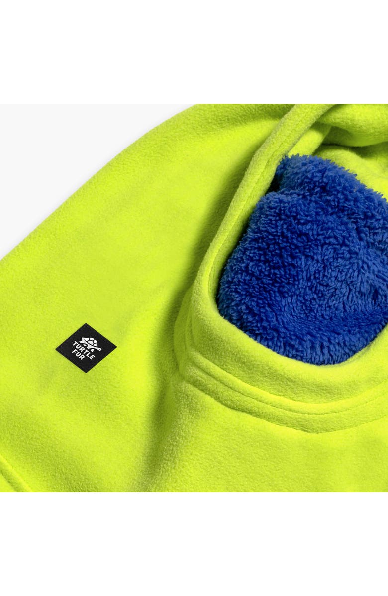 Turtle Fur Kids Fleece Everyday Overhood, Alternate, color, Bright Lime