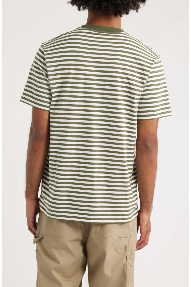 Ezra Stripe Pocket T-Shirt, Alternate, color, EZRA STRIPE, LEAF / WAX