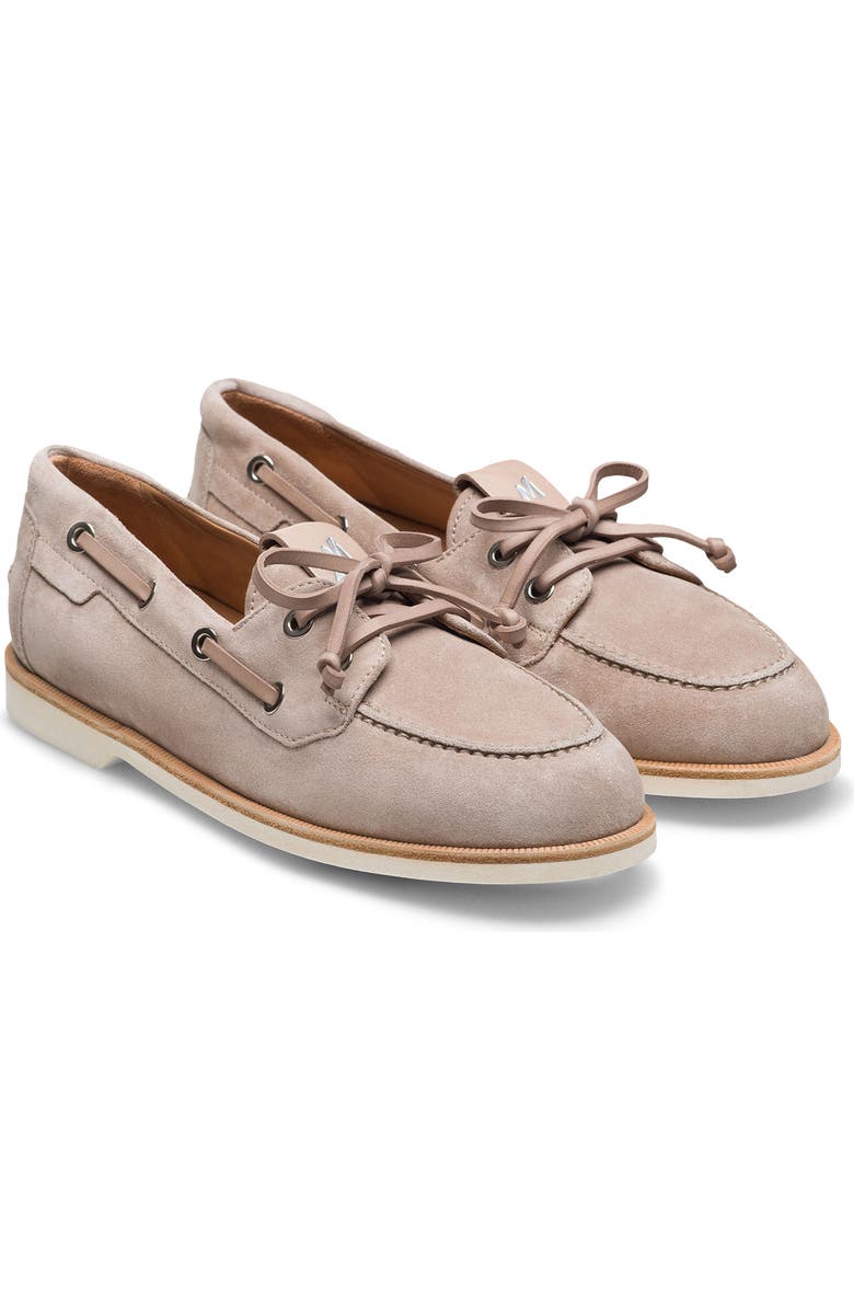 Magnanni Marina Suede Boat Shoe, Main, color, Sand Suede