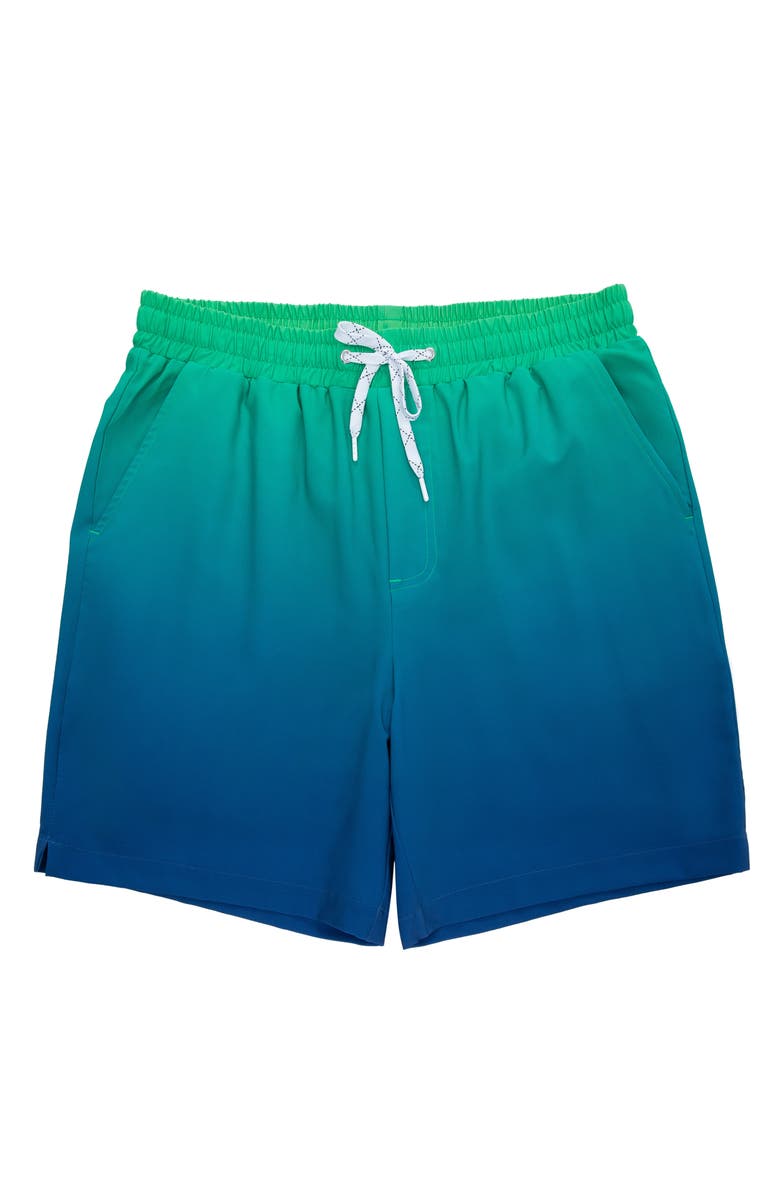 Rokka&Rolla Compression Liner Stretch Swim Trunks UPF 50+, Alternate, color, Emerald Bay