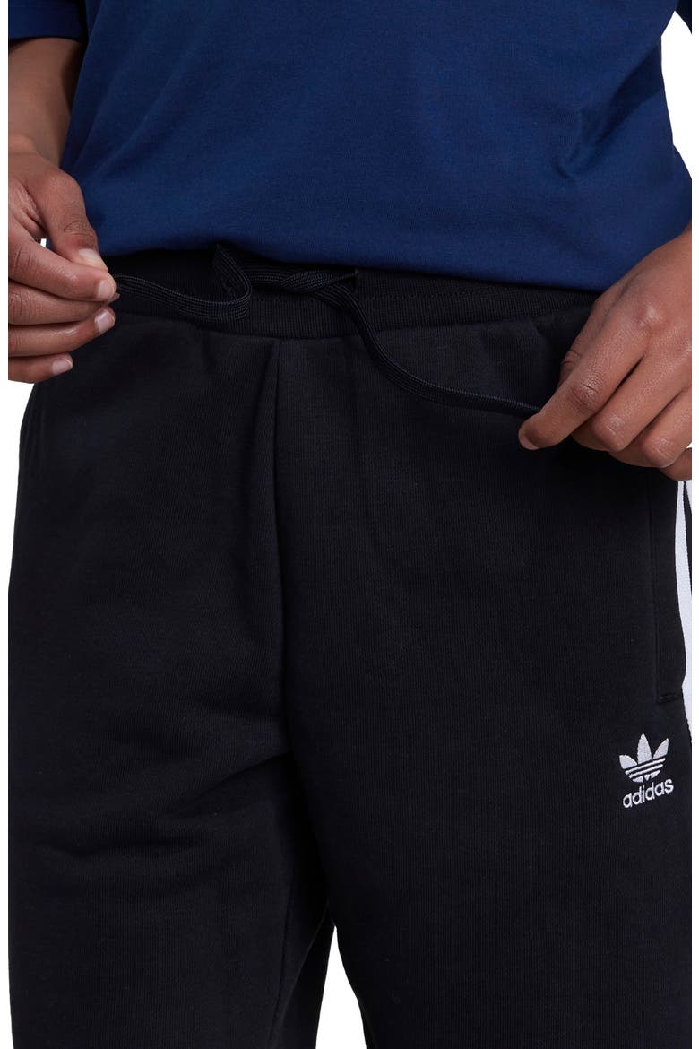 Kids' 3-Stripes French Terry Shorts, Alternate, color, BLACK