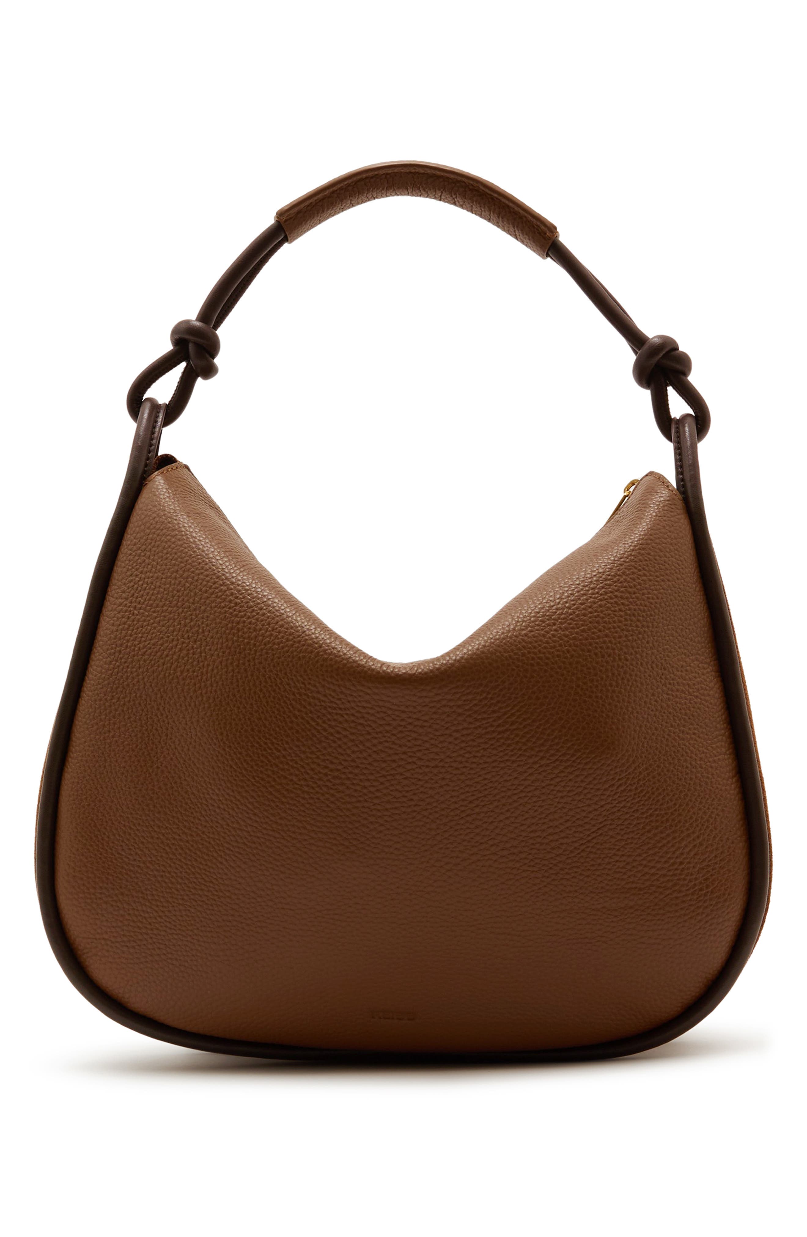 Aurelie Suede Baguette Bag, Alternate, color, TAN
