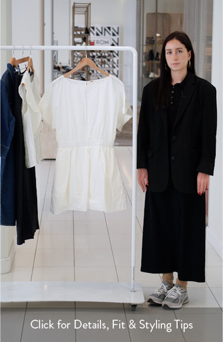 Full Time Fun Cotton Poplin Minidress, sales video thumbnail