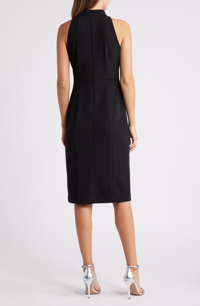 Eliza J Rhinestone Bow Sleeveless Sheath Dress, Alternate, color, 