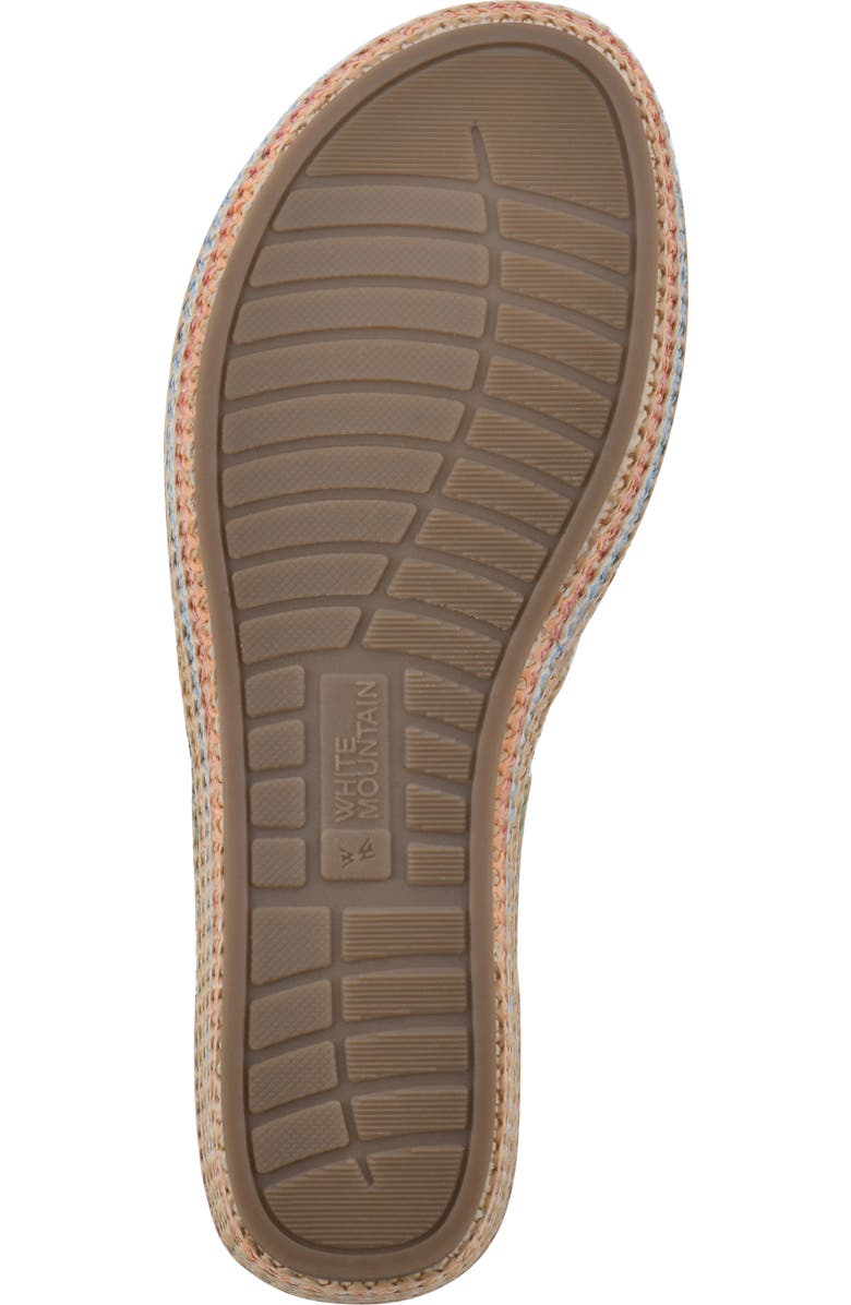 White Mountain Footwear Samwell Clear Espadrille Wedge Sandal, Alternate, color,