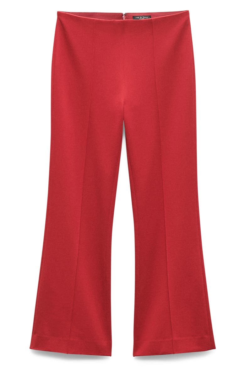 Irina Ponte Kick Flare Pants, Alternate, color, DARK CHERRY