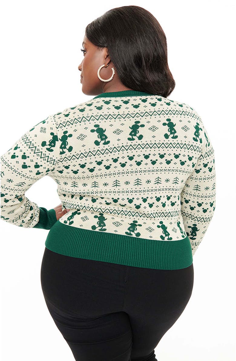 Unique Vintage Plus Size Cropped Knit Cardigan, Alternate, color,