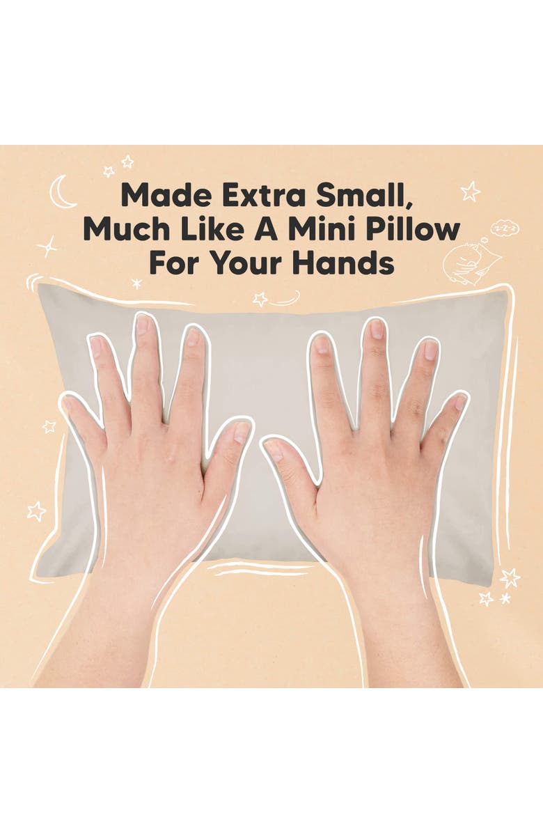 KeaBabies Mini Toddler Pillow With Pillowcase, Alternate, color, French Gray