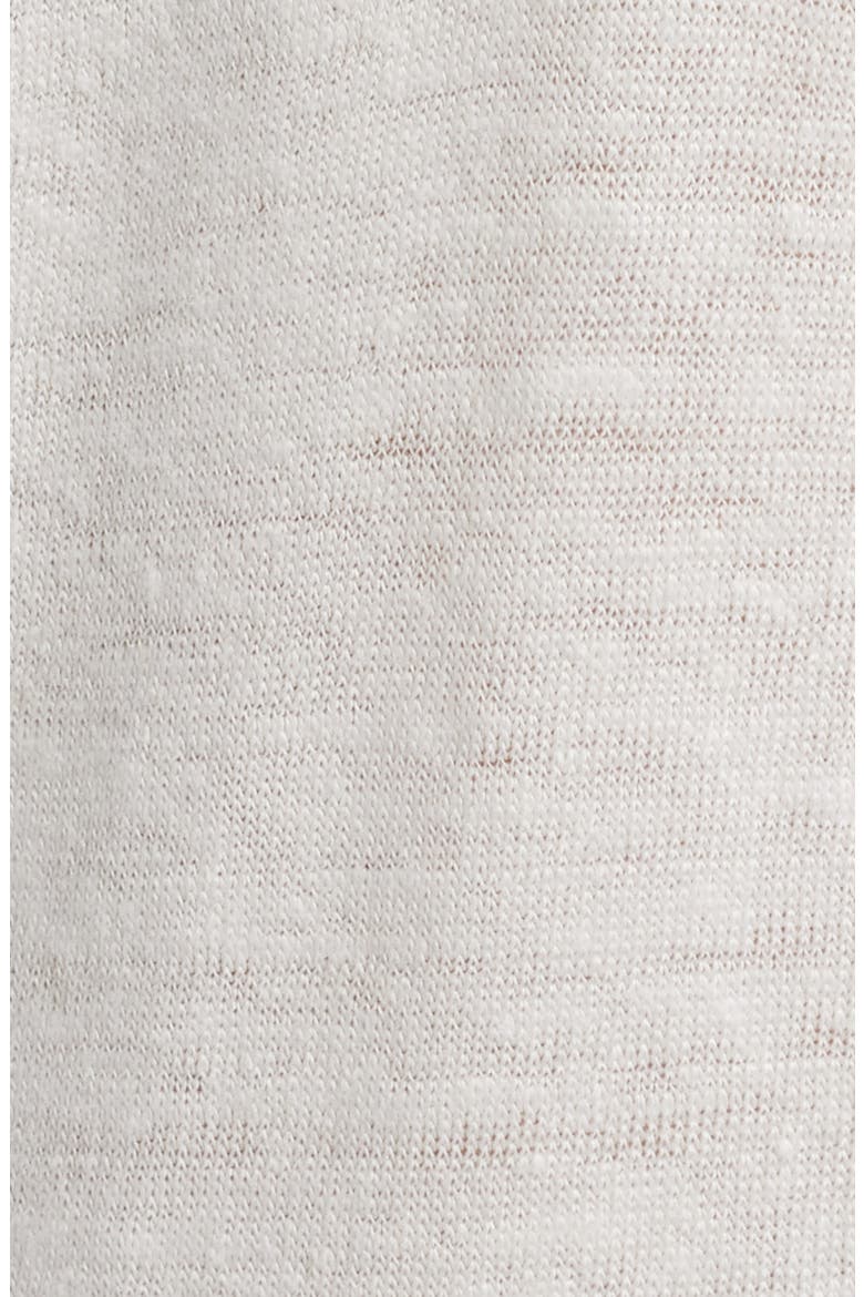 The Snap Long Sleeve Linen Blend Henley, Alternate, color, ALABASTER