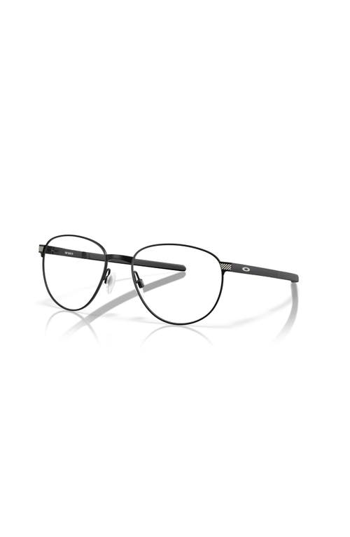 Oakley 52mm Round Optical Glasses In Black
