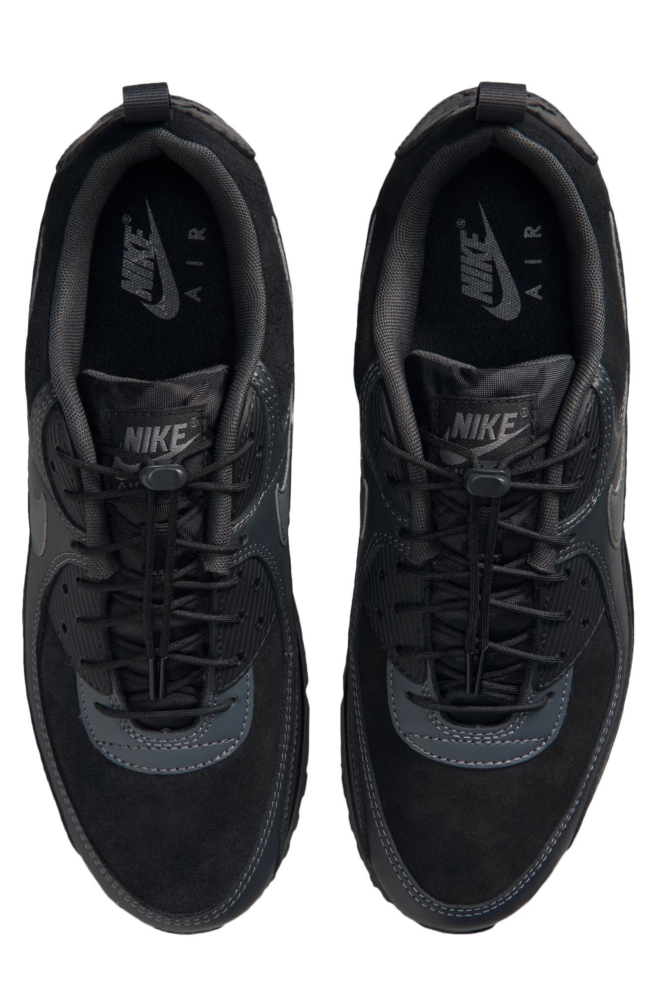 Air Max 90 Sneaker, Alternate, color, BLACK/ IRON GREY