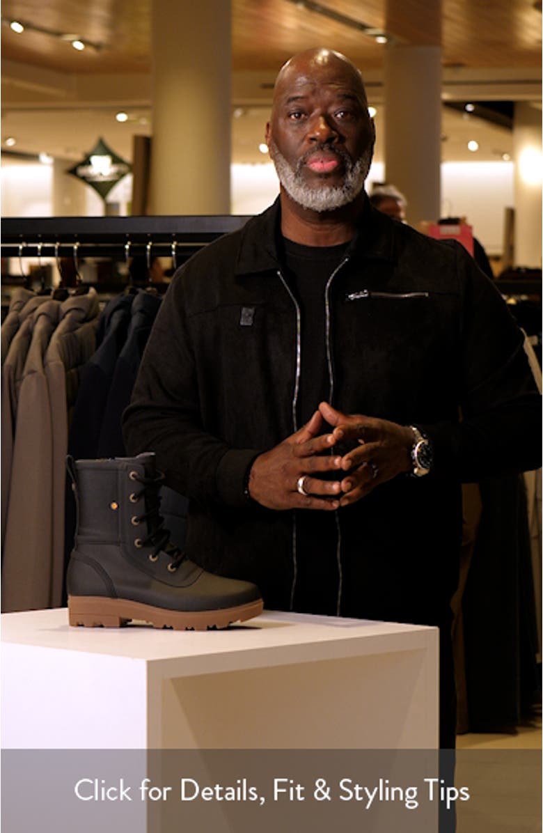 Holly Lace-Up Waterproof Rain Boot, sales video thumbnail