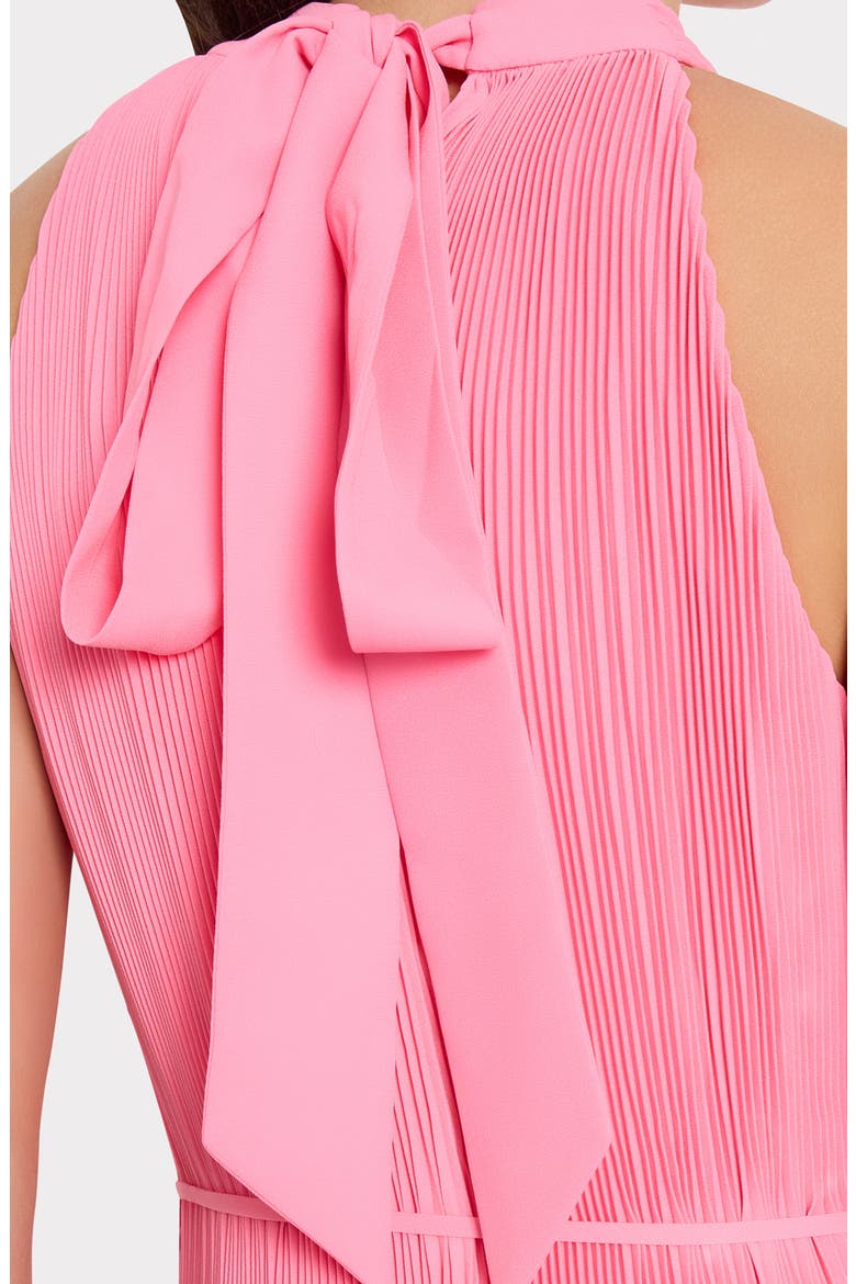 Nalani Pleated Sleeveless High-Low Midi Dress, Alternate, color, PINK