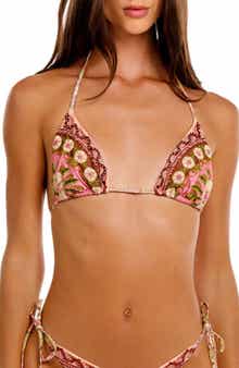 Lolita Matches Embroidered Bikini Top