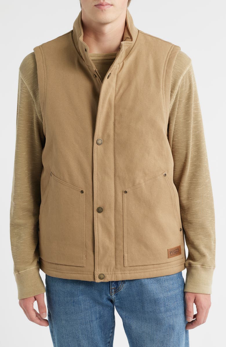 Pendleton Pine Grove Canvas Vest, Alternate, color, Old Oak