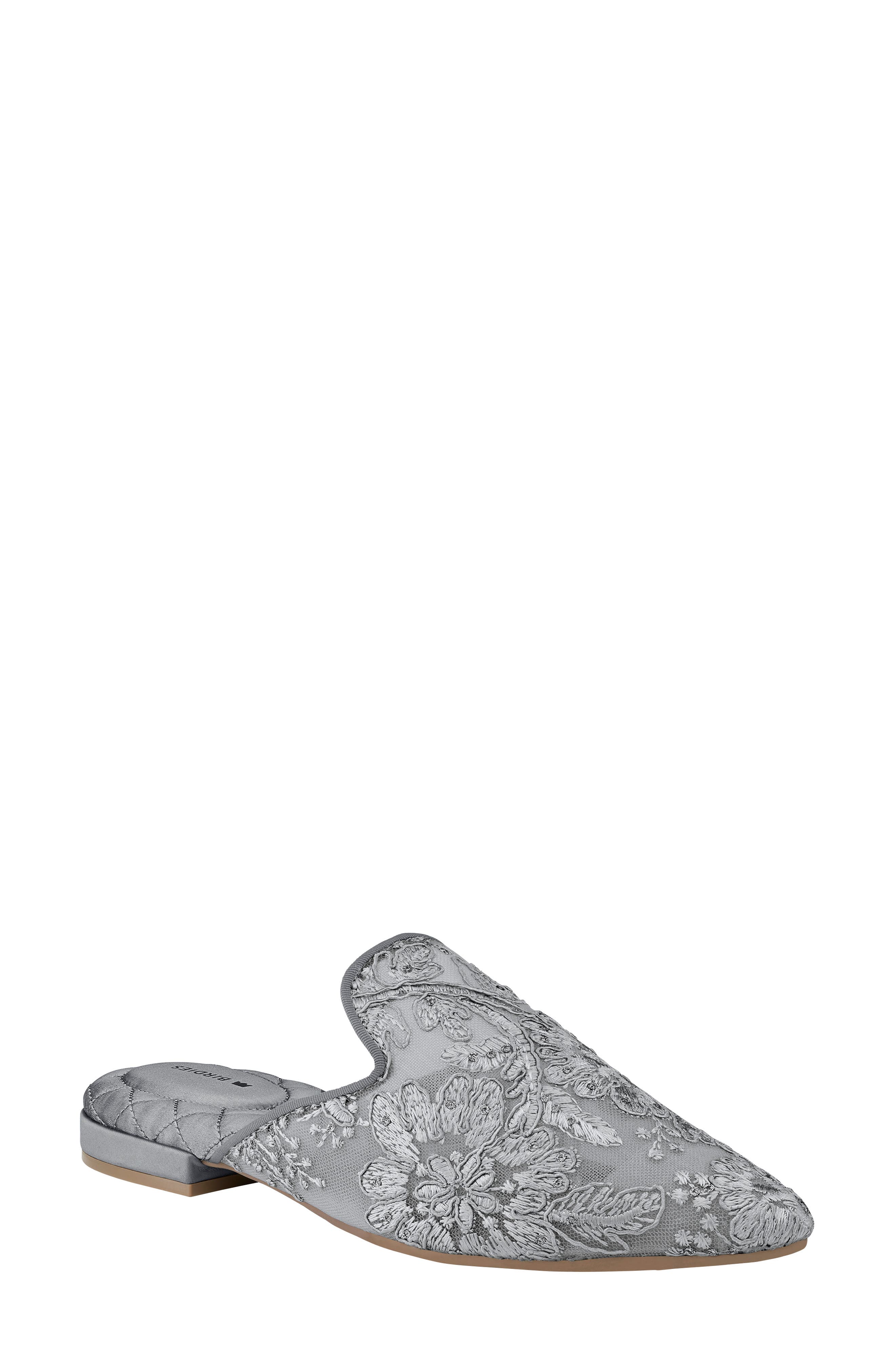 Birdies Dove Embroidered Flower Mule, Main, color, 