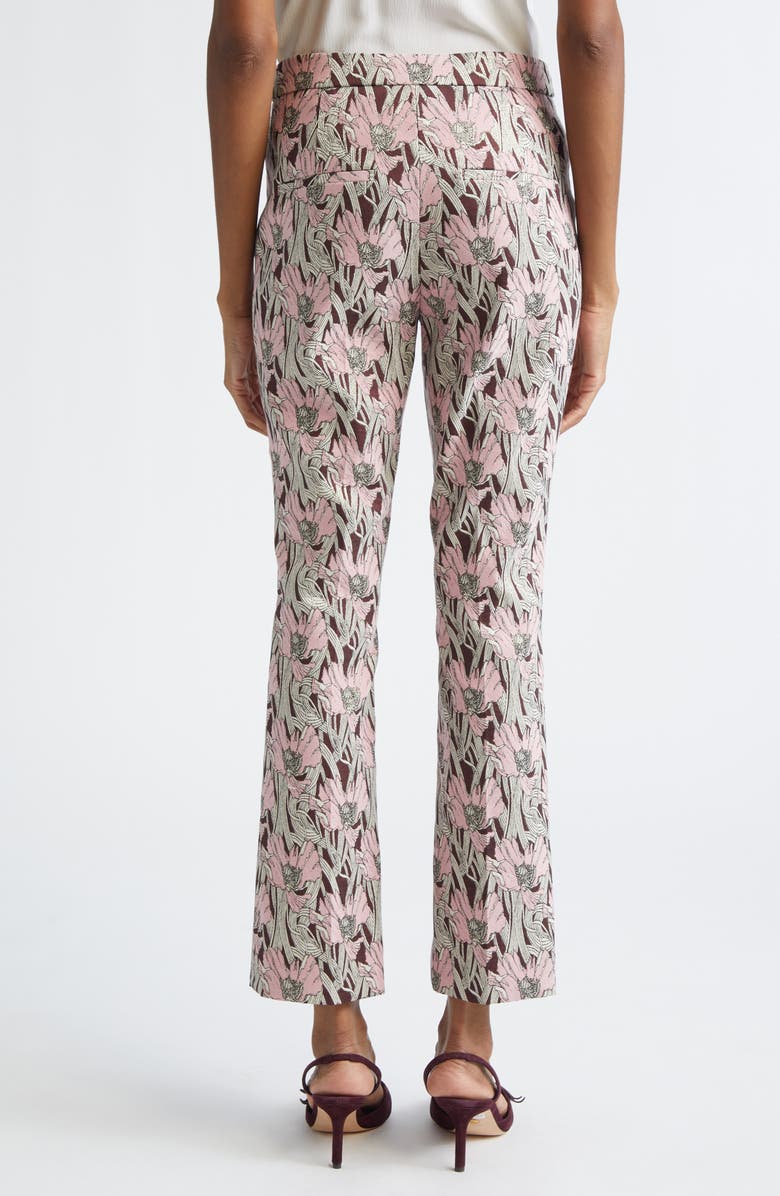 Veronica Beard Arte Crop Pants, Alternate, color, Raisin Multi