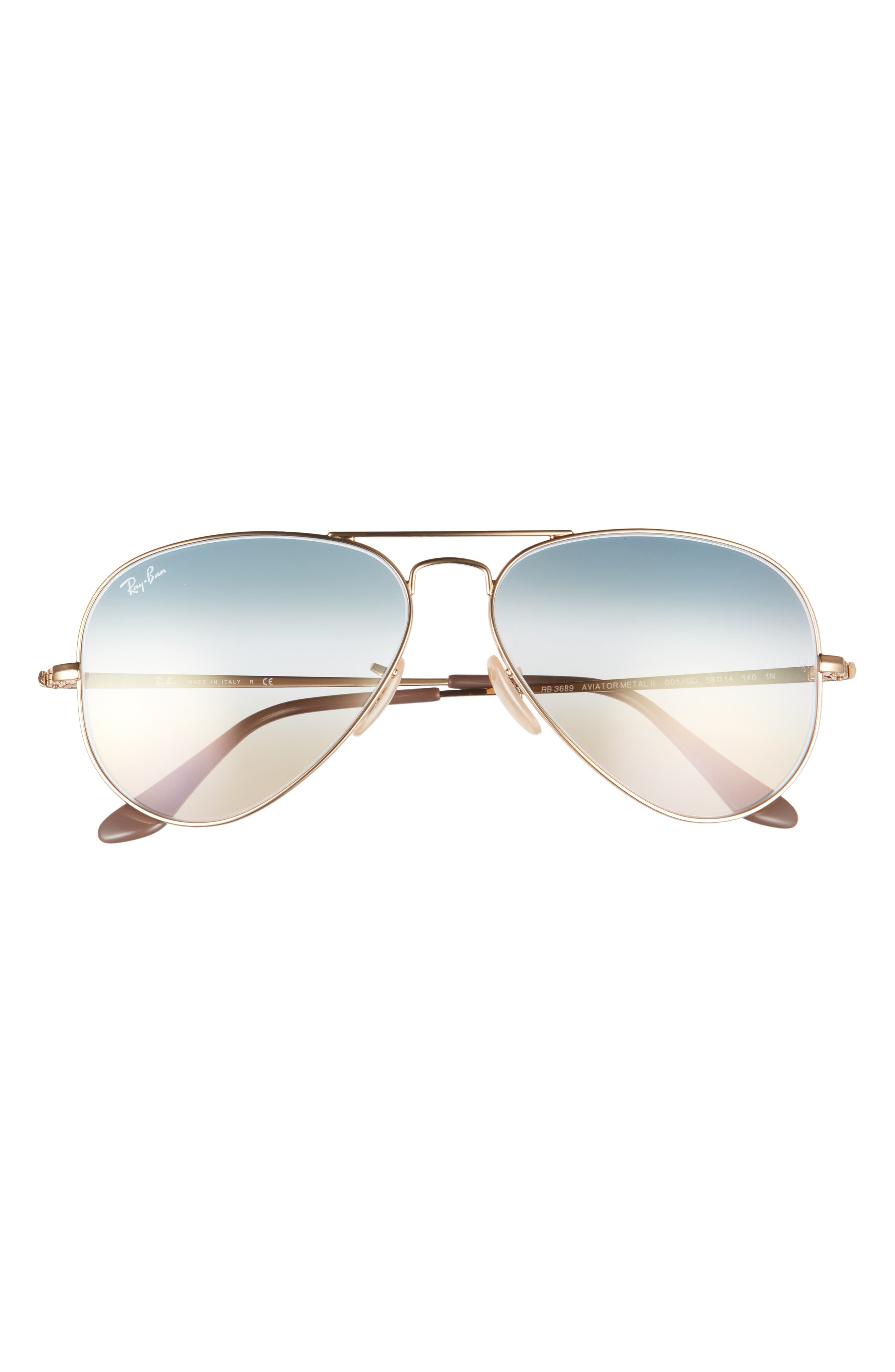 Ray-Ban Aviator Metal II 58mm Gradient Pilot Sunglasses