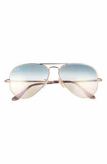 Ray-Ban Aviator Metal II 58mm Gradient Pilot Sunglasses