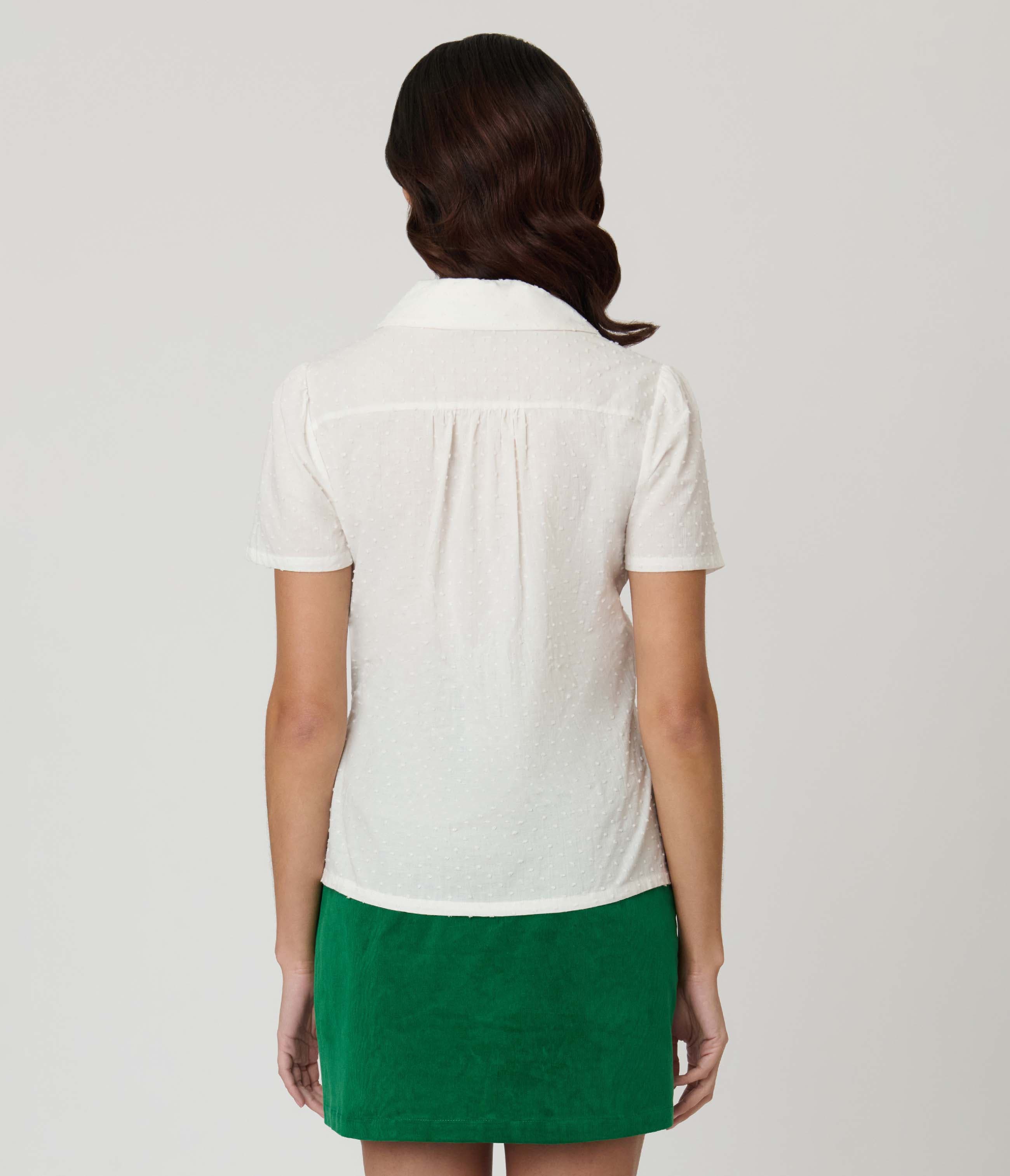 1940s Notched Collar Blouse - image 4