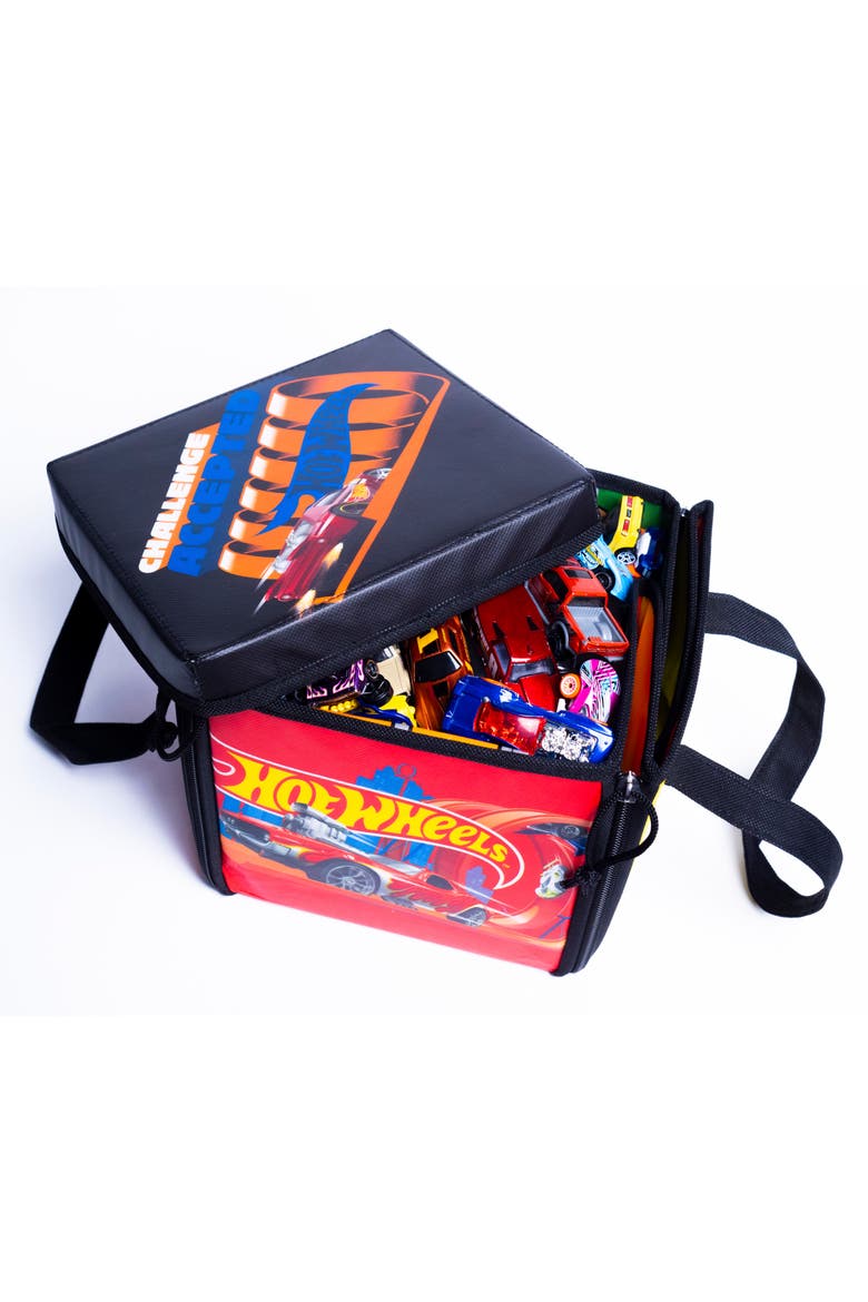Hot Wheels ZipBin Storage Case & Racetrack Playmat, Alternate, color, Multicolored