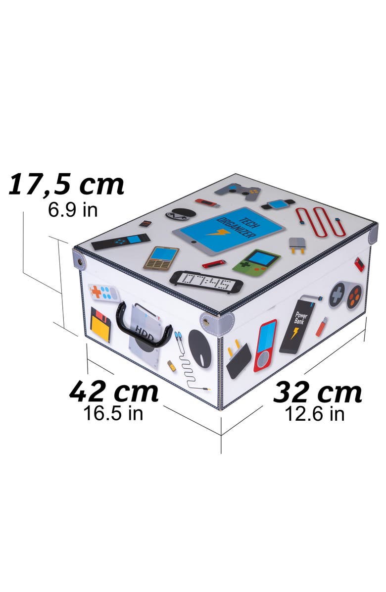Lavatelli Tech Organizer Box, Alternate, color, Multicolored