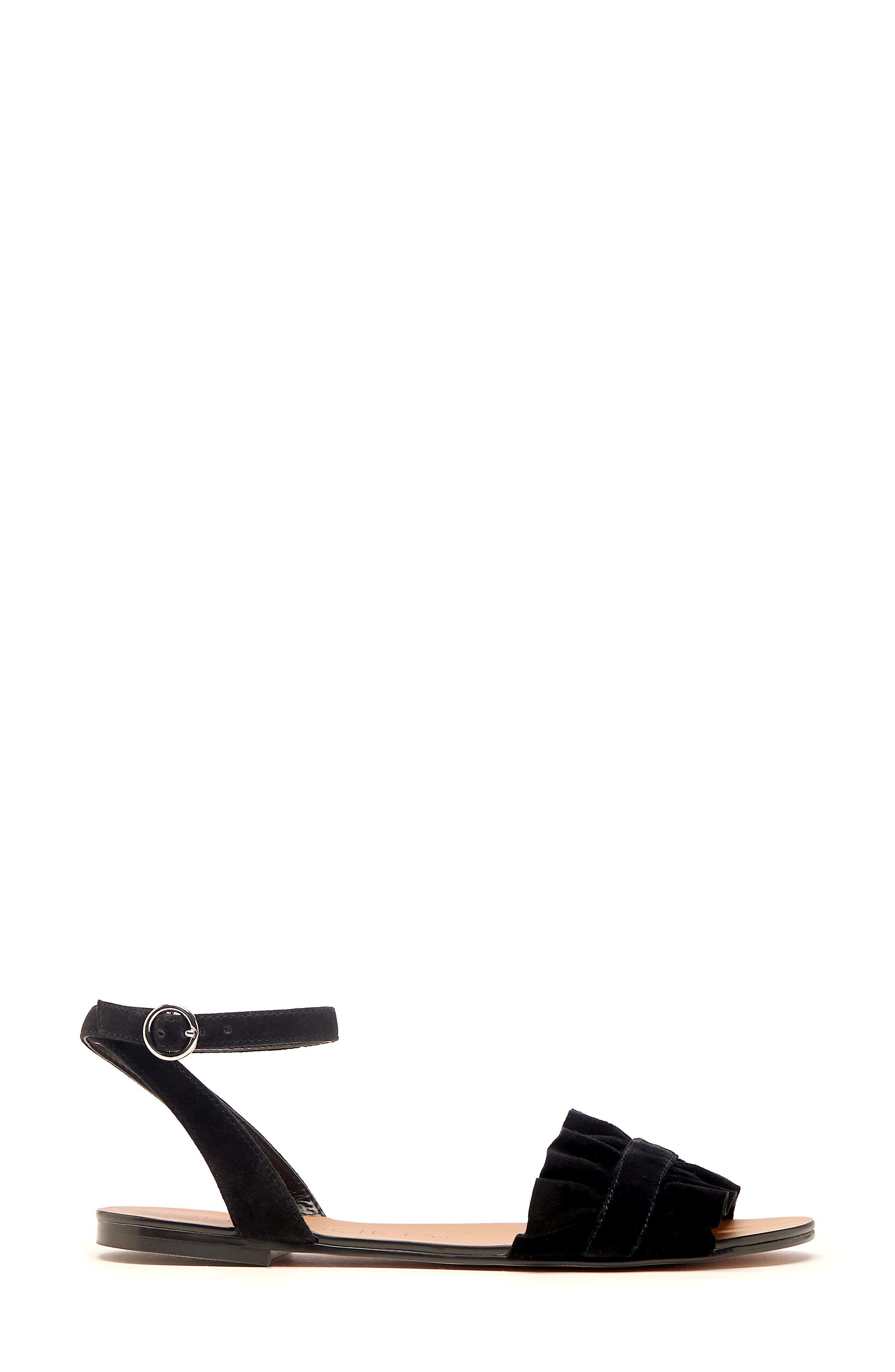 Sole Society Elixane Ruffle Sandal, Alternate, color, 