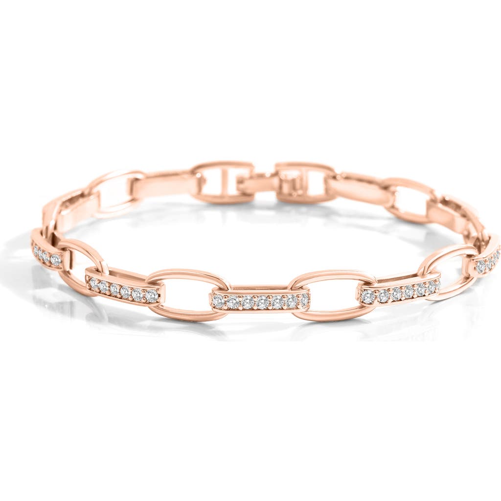 Mint & Lily Interlinked Diamond Paperclip Bracelet