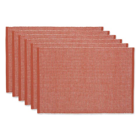2-Tone Ribbed Placemat Set/6