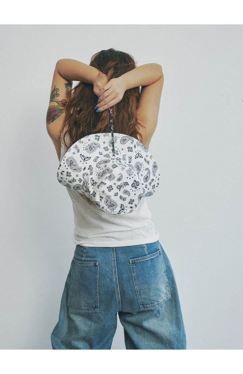 Lost Pattern "Paisley" Cotton Reversible Sun Hat, Alternate, color, Charcoal Black