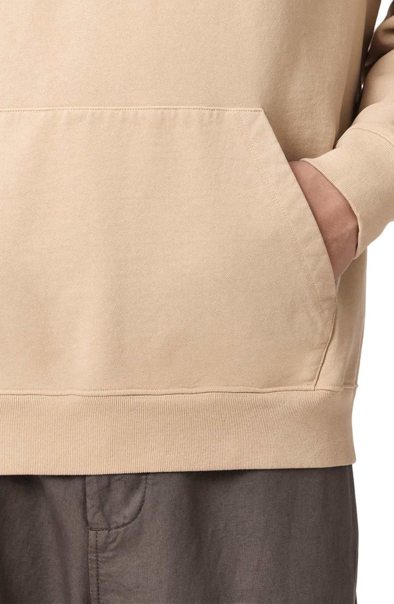 AllSaints Xander Cotton Hoodie, Alternate, color, Sunset Brown