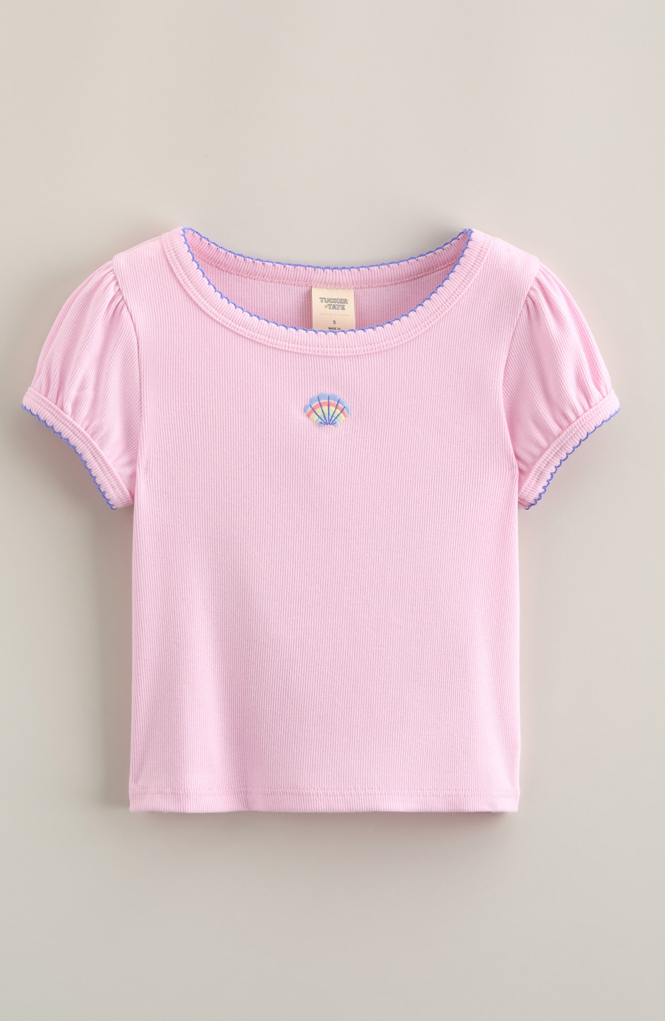 PINK SEASHELL EMBROIDERY
