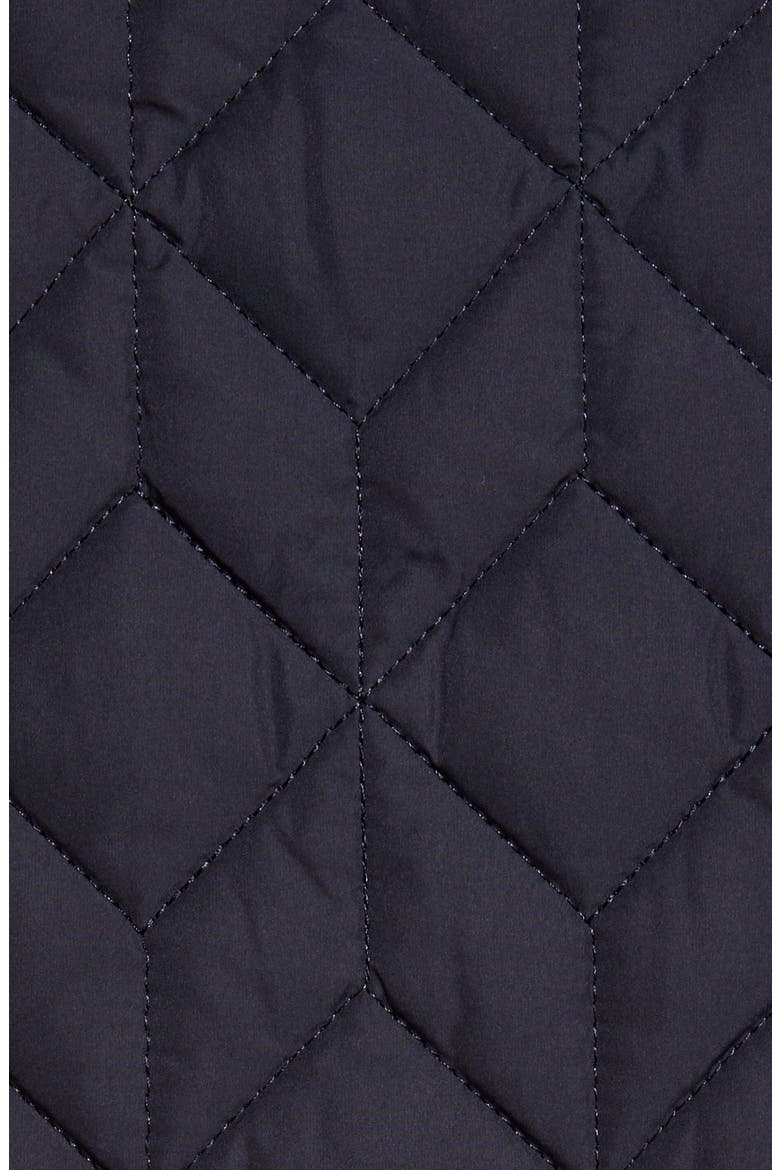 Isle Jacobsen Long Quilted Jacket, Alternate, color, DARK INDIGO