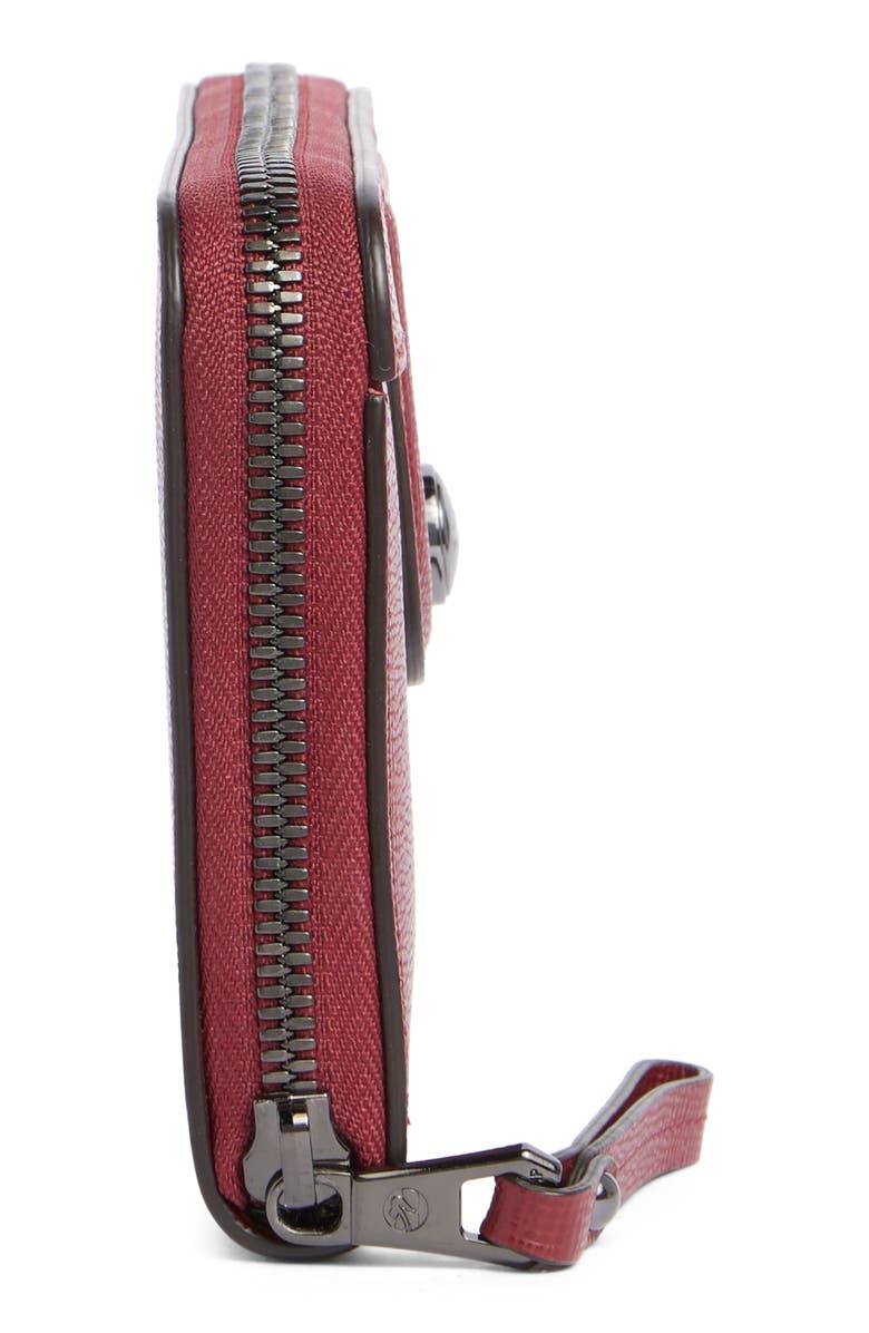 Longchamp Le Pliage Zip Wallet, Alternate, color, Burgundy