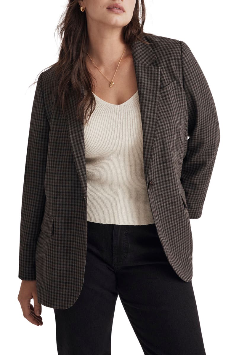 Madewell The Larsen Plaid Blazer, Alternate, color, 